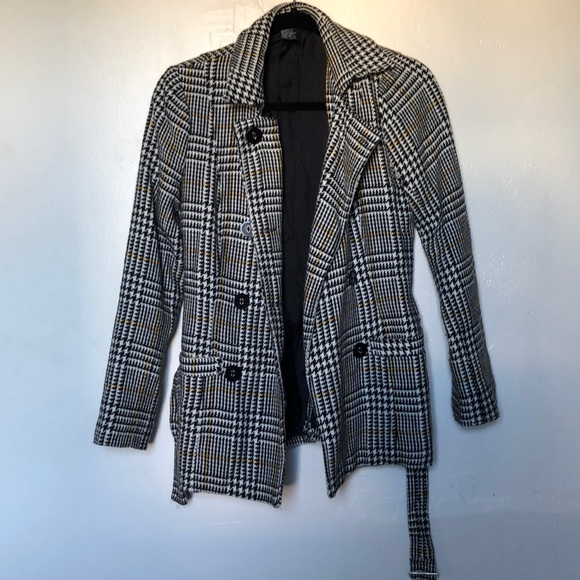 Rampage plaid sophisticated blazer coat - Picture 2 of 7